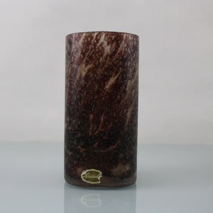 Handcrafted Vintage Glass Vase 70s Magical Pattern Very Nice Collector&#39;s Item 70s Vintage Shop Design Vase Mid Century