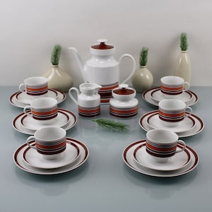 Wundsiedel Bavaria Germany Retsch & Co Porcelain Factory Vintage Coffee Tableware 15 Piece Set