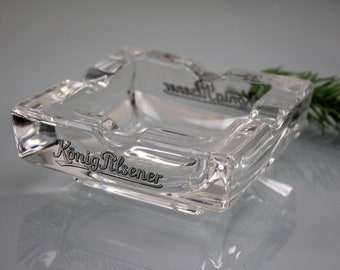Cinzeiro de cristal König Pilsener em vidro cristal