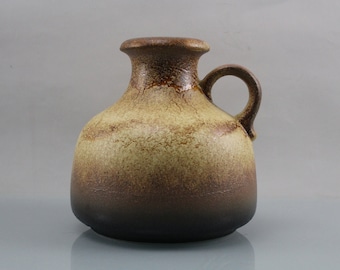 Vintage Ceramic Fat Lava Vase 493-21 Mid Century Vintage Jug Flower Vase Flower Pot