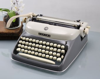 Vintage . Typewriter ALPINA Functional typewriter Office equipment Office Mechanical typewriter 1960s