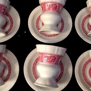 12-piece Rüdesheimer cup Heinrich porcelain with saucer Pharisee coffee mug