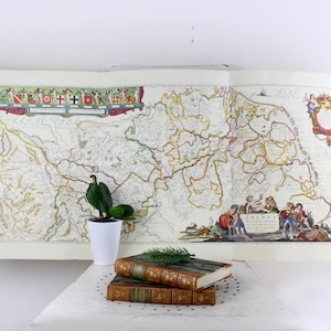 Imagem de parede de mapa antigo para dobrar mapas antigos vintage mapas europeus envio mapas náuticos