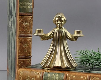 BMF Angel Brass Candle Holder Angel Figures Mid Century High Quality Brass Top Brand