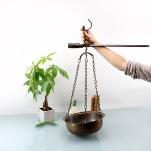 1920s Kitchen Scales / Metal Kitchen Scales Marketplace Hanging Scales Copper Brass and Metal Scales