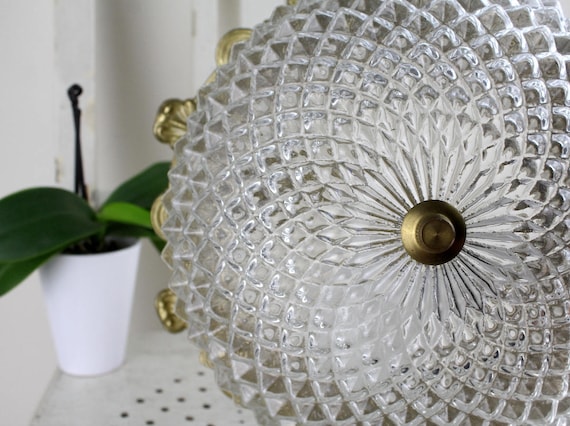 Plafoniere Kristall : Jugendstil glas kristall deckenlampe plafoniere ca
