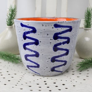 Flower pot vase ceramic flowerpot handmade 70s flower vase ceramic potted plant handmade ceramic fat lava