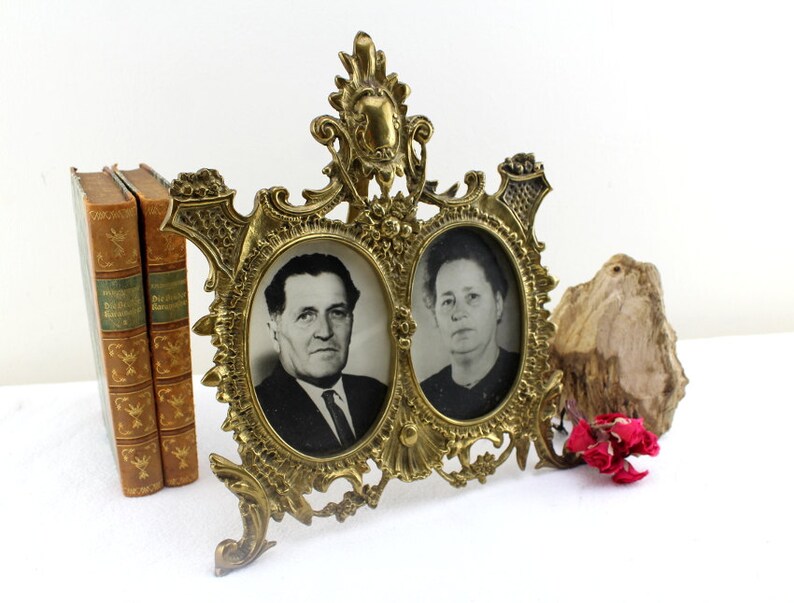 Antique Brass Picture Frame Handmade 1930s Brass Decoration High Quality Processed Etsy