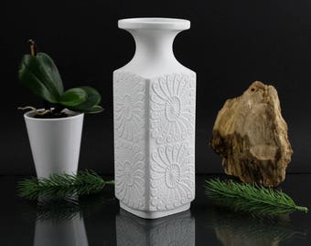 Rarity KPM 723 Royal Porcelain Ceramic Vase Germany Vintage Designe Vase Mid Century Table Flower Vase Handwork GDR Designer Vase 70s