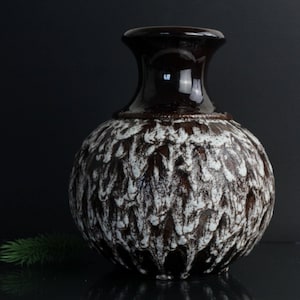 Vase Fat Lava NR 66 25 Ceramic Handmade 60s Flower Vase Ceramic Table Decoration Collector&#39;s Item High Quality Sample