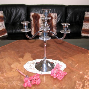 Vintage stainless steel candlestick candle holder Beautiful design very nice shape