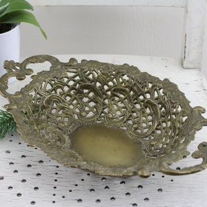 Magnificent brass bowl, precious handcrafted from brass, bowl with handles, table bowl