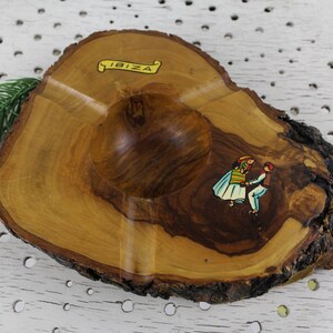 Mid Century hardwood ashtray table decoration 60s very valuable piece handmade Made in Ibiza