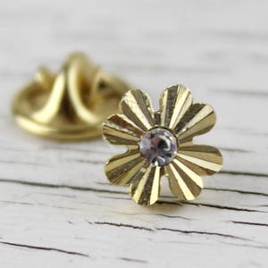 Vintage Golden Color with Diamond Enamel Pin Retro Vintage Mid Century Brooch Jewelry from Old Times Pin Costume Jewelry