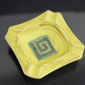 Vintage Jasba ceramic ashtray with holder Mid Century 60s Style Original Made in Germany Collectible very rare image 6