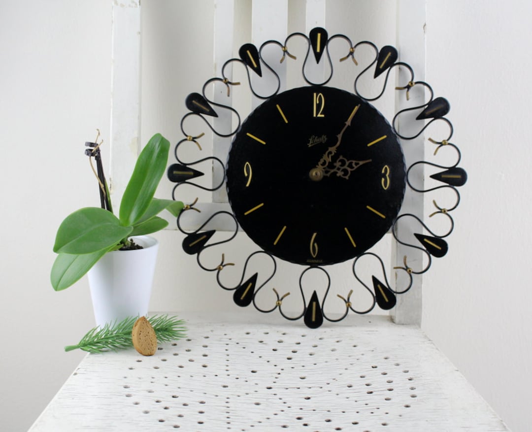 Vintage Clock SCHATZ From the 60s Wall Clock Clock Mid Century Kitchen