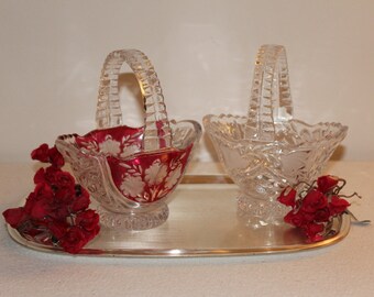 Vintage. Crystal bowl Bowl Hofbauer for serving sweets or biscuits Servier bowls High quality crystal