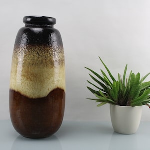 XXL Scheurich 248 - 47 Vaso anni &#39;70 fatto a mano Mid Century Vaso da terra XXL Portaombrelli molto grande Vaso da fiori GDR