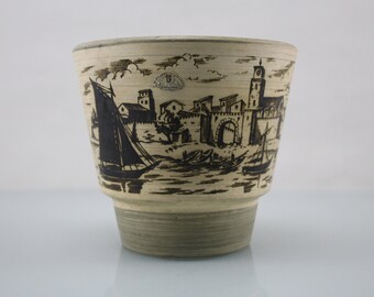 ミッドセンチュリー 東洋陶器TOTO花器花瓶セラミック モダン