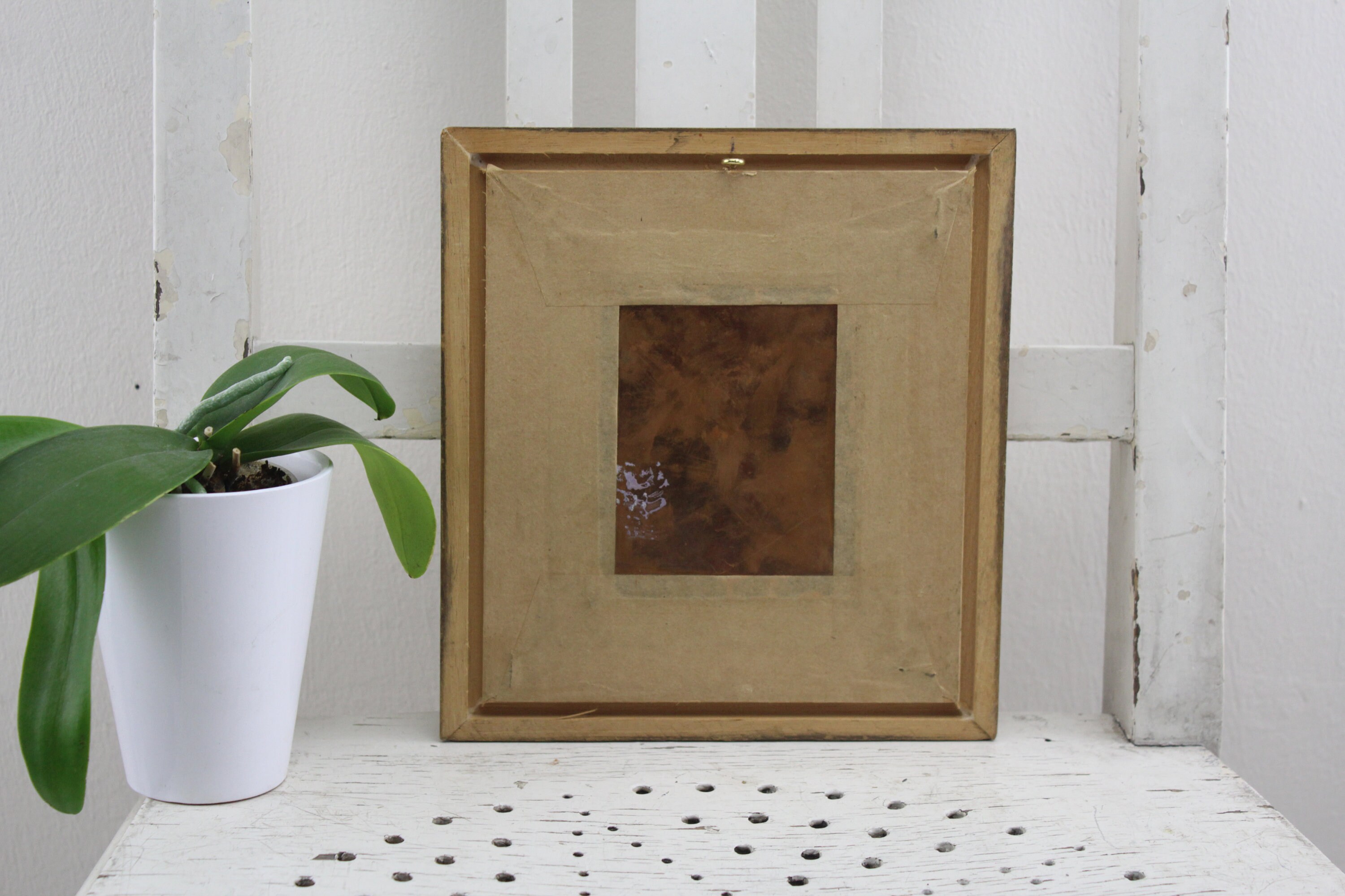 Vintage. on Copper Plate Oil Painting Precious Handwork Etsy