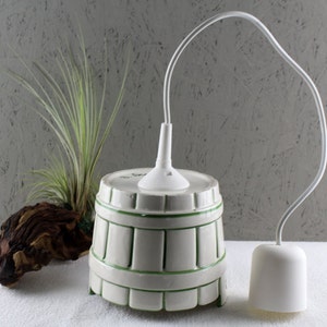 Handmade ceiling lamp hanging lamp hanging lamp 60s 70s lamp vintage W Germany ceramic lamp