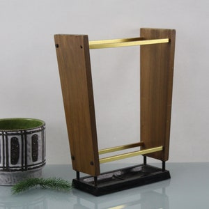 Garderobe Mid Century 50er 60er Jahre Rockabilly Eingangs Dekoration Schirmständer Regenschirm Halter Holz Mid Century Möbel