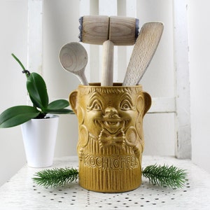 Rosenthal Björn Wiinblad ceramic container for wooden spoons and other cake tools handmade 70s VERY RARE!