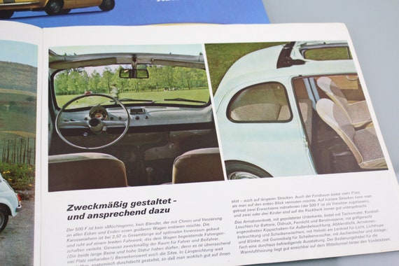 FIAT 127 Collection Automobile Brochures Set Vintage Newspaper