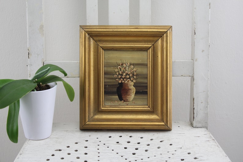 Vintage. on Copper Plate Oil Painting Precious Handwork Etsy