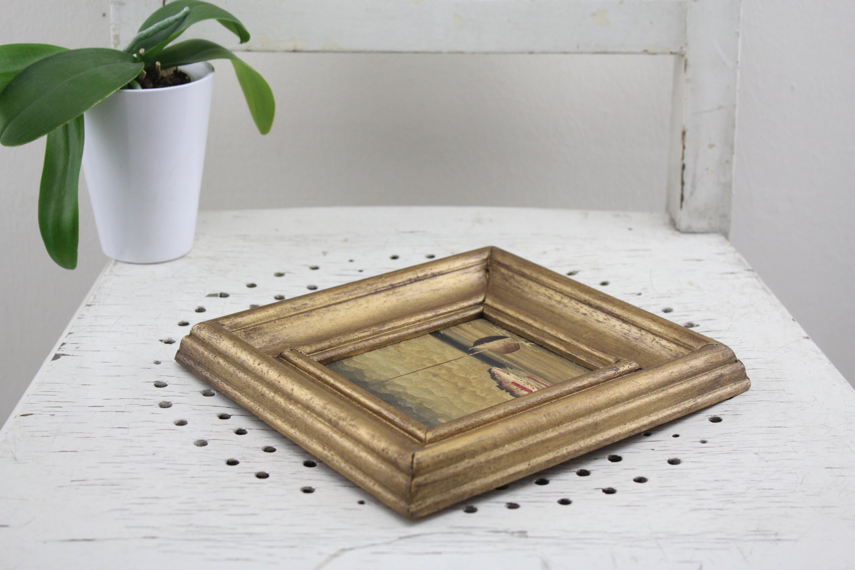 Vintage. on Copper Plate Oil Painting Precious Handwork Etsy