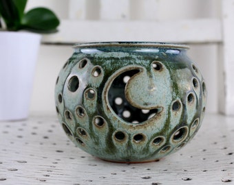 Ceramics Atelier M. Koppen-HafnerVintage Fat Lava Germany Tealight Holder Tealight Holder Mid Century Ceramic Tealight Holder