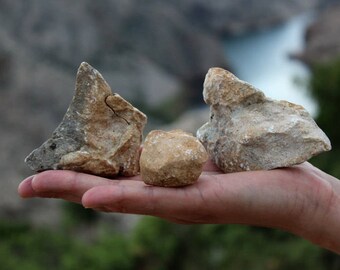 Stones from the Coalesse Winnetou Decoration Stone Home Decor Brown White Red Set of 3
