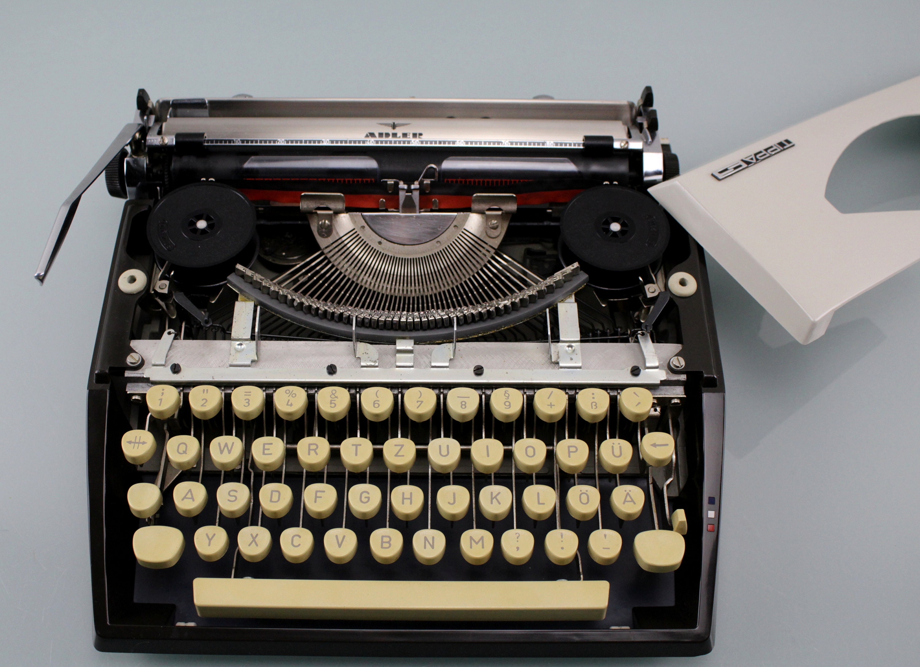Vintage Typewriter Adler TIPPA S Portable Typewriter With Case