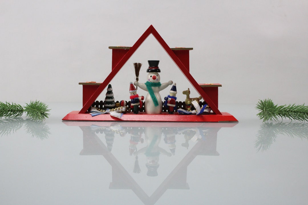 Candle Holder Pyramid Christmas Candle Holder Handmade From Wood - Etsy