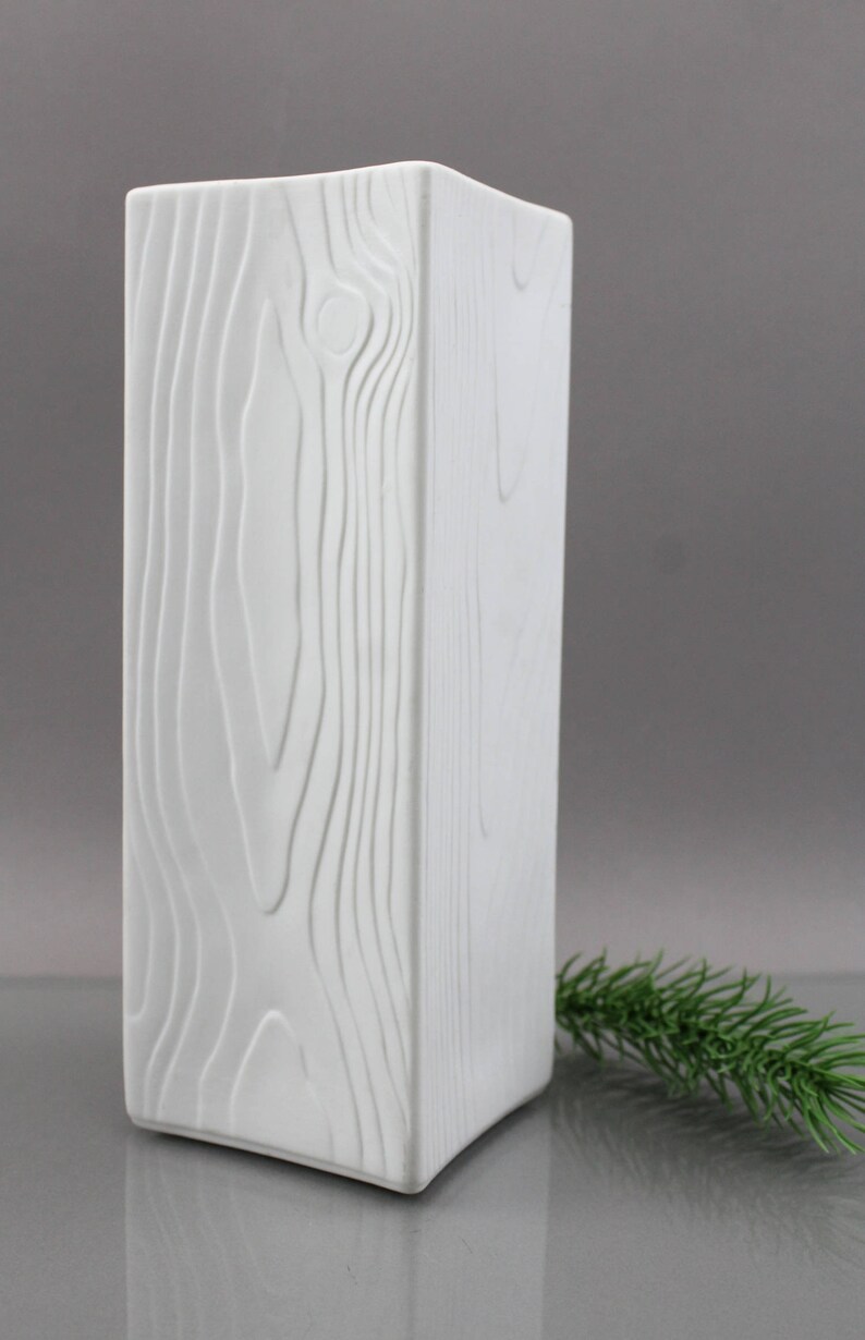 Seltmann Weiden White Biscuit Vase Porcelain Vase Rose Vase Tulip Vase