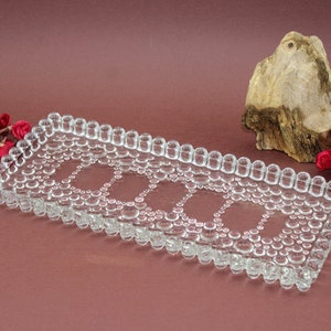 Beautiful serving plate Mid Century 50s table decoration bowl for serving glass bowl