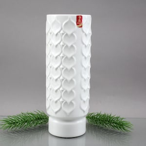 Rarity AK Kaiser Exclusive Porcelain Vase Germany Vintage Design Vase Mid Century Table Flower Vase Handcrafted GDR Designer Vase 70s Vintage