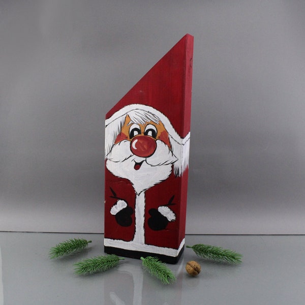Wood Block Santa - Etsy