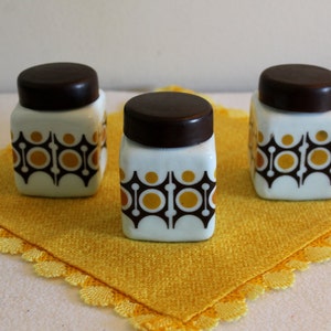 Vintage. 5 Pieces Gorgeous Porcelain Container from the 50s Mid Century Rockabilly Furniture and Decoration image 5