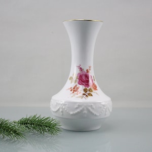 Royal Bavaria Porcelain Vase German Vintage Design Vase Mid Century Table Flower Vase Handmade