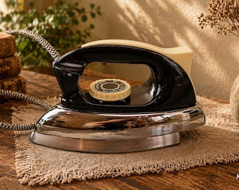 Vintage Elektra 58 iron – Made in Germany – Retro household appliance – working – 130 cm cable