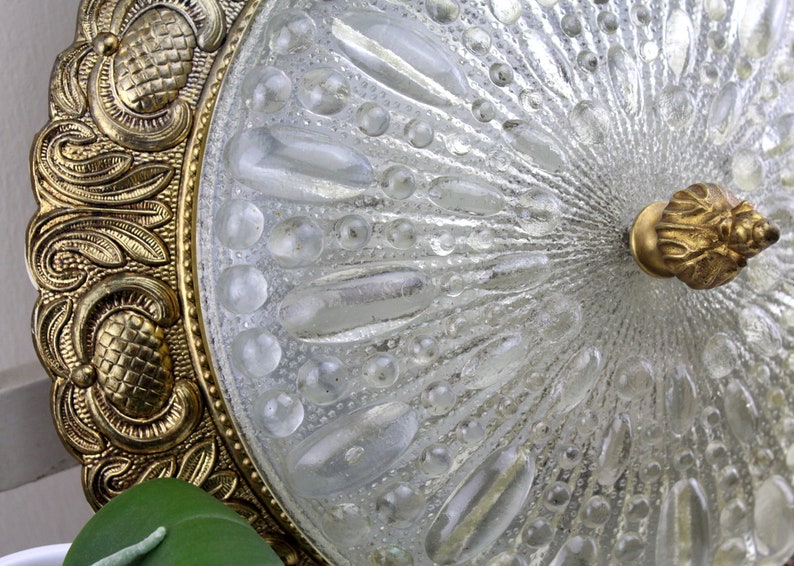 Plafoniere Kristall Antik : Vintage plafoniere antik deckenlampe kristall lampe etsy