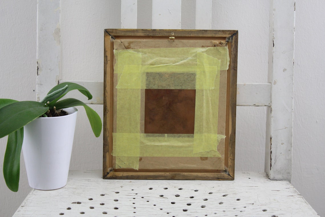 Vintage. on Copper Plate Oil Painting Precious Handwork Etsy