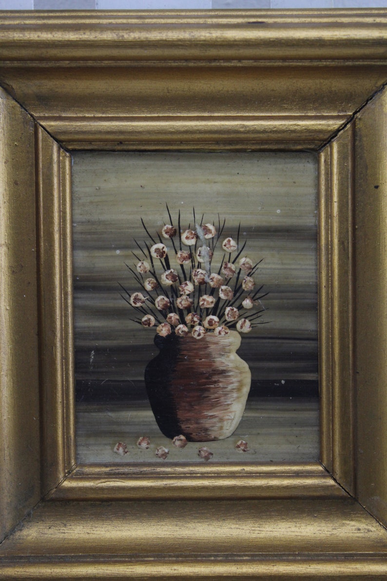 Vintage. on Copper Plate Oil Painting Precious Handwork Etsy