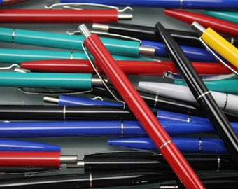 Vintage Ballpoint Pen SCHNEIDER Germany Various Colors Set 5 Pieces