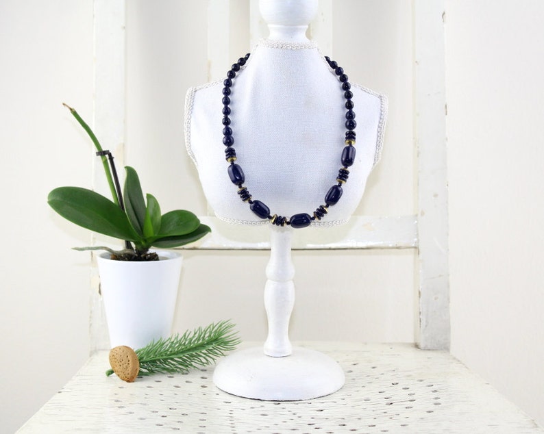 Vintage. Blue Coral Necklace 60s Jewelry Real Coral Women Necklace Wedding Necklace Opulente Necklace Mid Century image 2