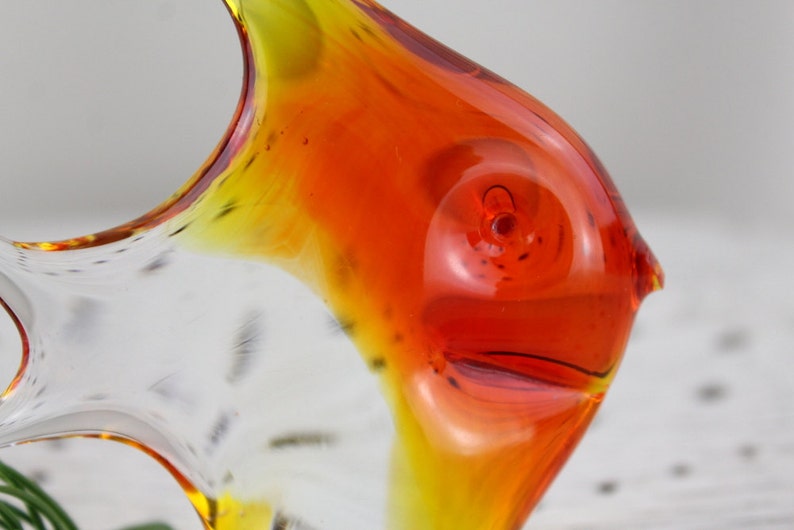 Murano Fish Figure Mid Century 60s Magical Glass Figure Home Decor of