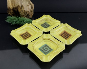 Vintage Jasba ceramic ashtray with holder Mid Century 60s style