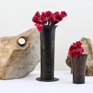Vintage. Mid Century Brass and Copper Vases image 2