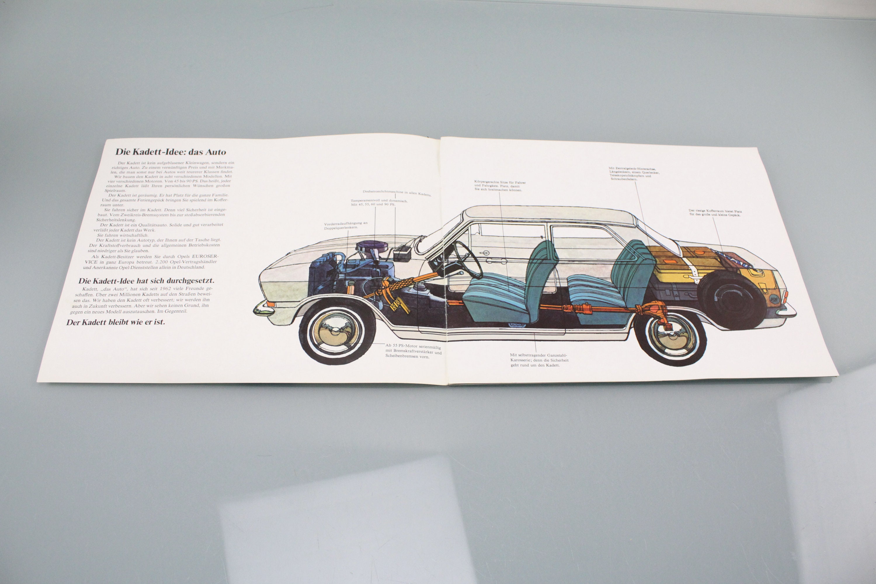 Opel Kadett Brochure From 1971 Vintage Newspaper Magazine Auto Rare  Magazines german 